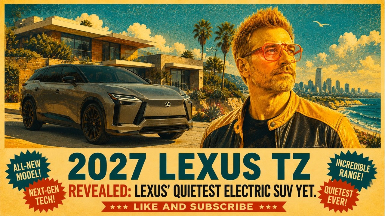 The all-new 2027 Lexus TZ is unlike any luxury EV we’ve seen before.

With nearly 400 horsepower, over 300 miles of projected range, Tesla-style NACS charging, and one of the quietest cabins Lexus has ever created, the new three-row electric SUV is designed around comfort and calm instead of just speed.

But then things get strange…

The TZ features bamboo forest-inspired fragrances, music-synced ambient lighting, second-row ottomans, synthetic V-10 sounds, and what Lexus calls a “Sensory Concierge” experience.

In this first look, Nik Miles explores:

400-horsepower dual-motor EV performance
300+ mile projected driving range
Fast charging with Tesla-compatible NACS
Lexus’ ultra-quiet cabin engineering
Kyoto-inspired fragrance system
Virtual paddle-shift gears and V-10 sounds
Three-row luxury and panoramic roof tech
How the TZ fits into Toyota and Lexus’ EV future

Is this the future of luxury SUVs… or the world’s most expensive meditation room?

#LexusTZ #LexusEV #ElectricSUV