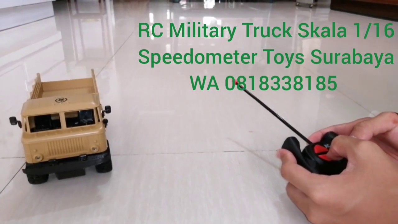 RC Military Truck Mobil Truk  Remote  Control  Mainan 