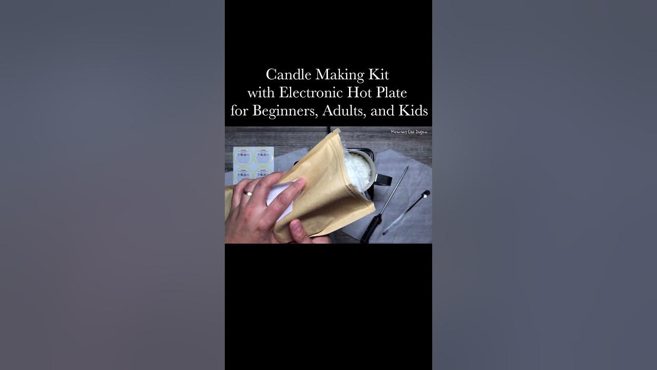 Candle Making Kit with Electronic Hot Plate for Beginners, Adults