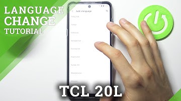 How to Change System Language on TCL 20L - Manage TCL Languages