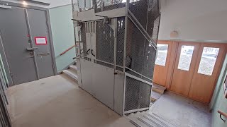 MODDED!! Gated ASEA (Stockholms Hiss-service mod.) Traction Freight Elevator @ Tegnérgatan 37