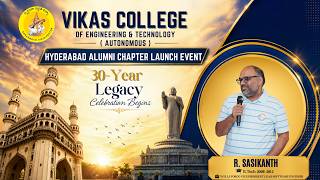 🎓 Vikas Alumni Bytes 2026 | R. Sasi Kanth | Vice President & Lead Software Engineer | Wells Forgo