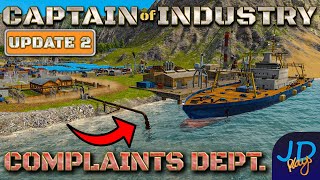 Personally Dealing with all complaints 🚛 Captain of Industry Update 2 🚜 Ep4 👷 Lets Play, Walkthrough