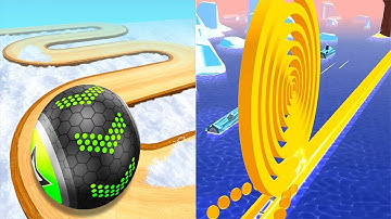 Going Balls VS Spiral Roll - SpeedRun Android iOS Gameplay #4