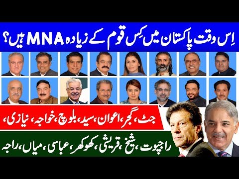 How many MNA of Political Families in Pakistan - Bloch, Syed, Jutt , Sheikh, Gujjar , Rana-Rajput