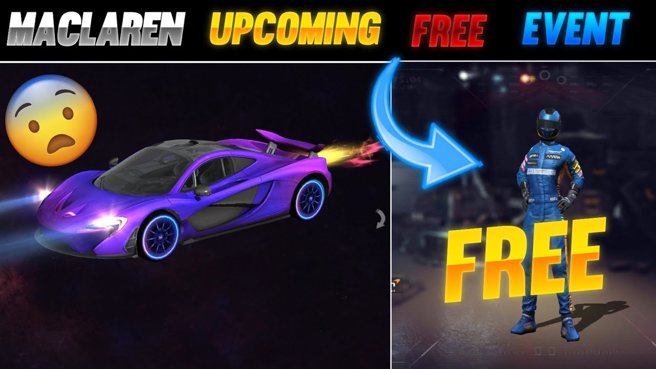Maclaren Upcoming Free Event||Upcoming Maclaren items In Garena Free Fire||Upcoming Free Bundles