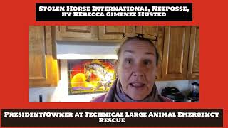Technical Large Animal Emergency Rescue Supports Stolen Horse International, NetPosse