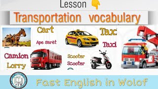 Transportation  vocabulary (Wolof) screenshot 1