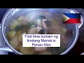 Rynan alex eats filipino tinolang manok for the first time