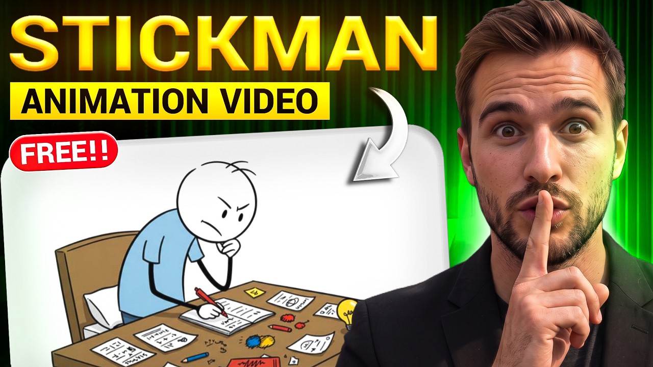 How I Create Viral Stickman Animations Using Free AI Tools (Full Tutorial)