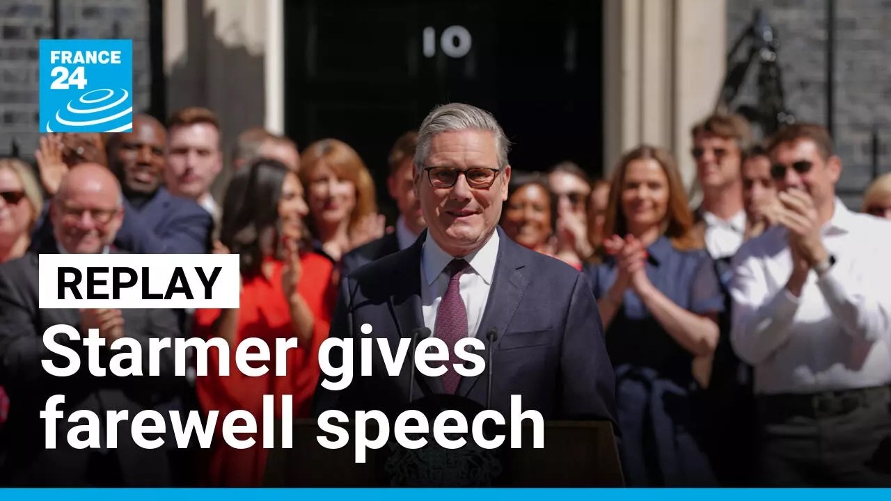Replay: Outgoing UK PM Keir Starmer gives farewell speech • FRANCE 24 English