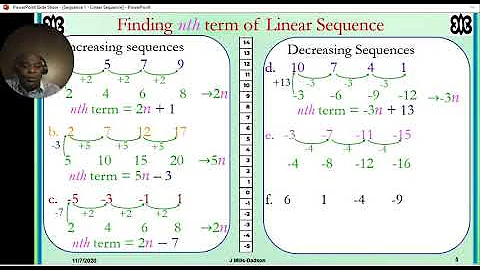 Linear Sequences