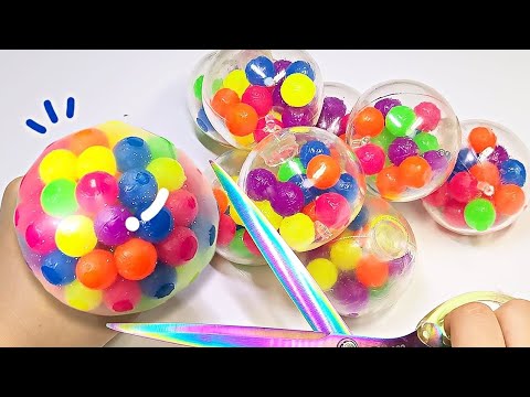 DNA 찐득볼 자르기🧬 (+ 대왕 젤리볼 만들기) | Cut DNA Ball | 루키밍