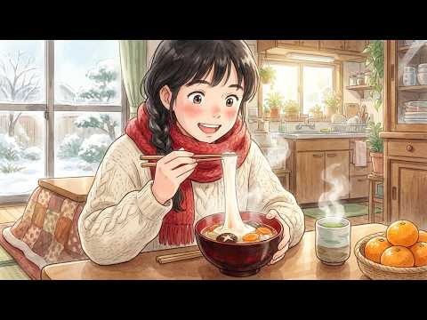 First Sunrise & Winter Sanctuary: Cooking Traditional Ozoni in a Cozy Farmhouse | Winter ASMR