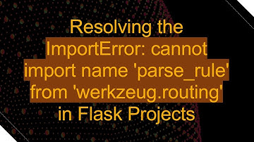 Resolving the ImportError: cannot import name 