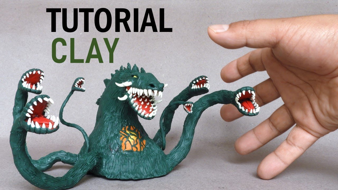 How to make a BIOLLANTE (GODZILLA KING OF THE MONSTERS) with plasticine