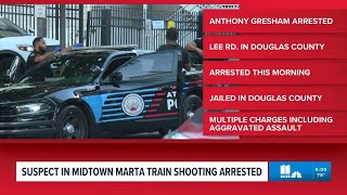Suspect captured after shooting on MARTA train at Midtown Station