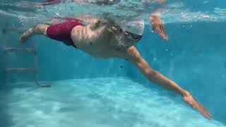 Swimming Freestyle 08.(+slow) I Love Swimming. We are Guins. Shape of Water.