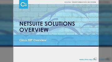 Cirrus ERP: NetSuite Enhancement Ideas