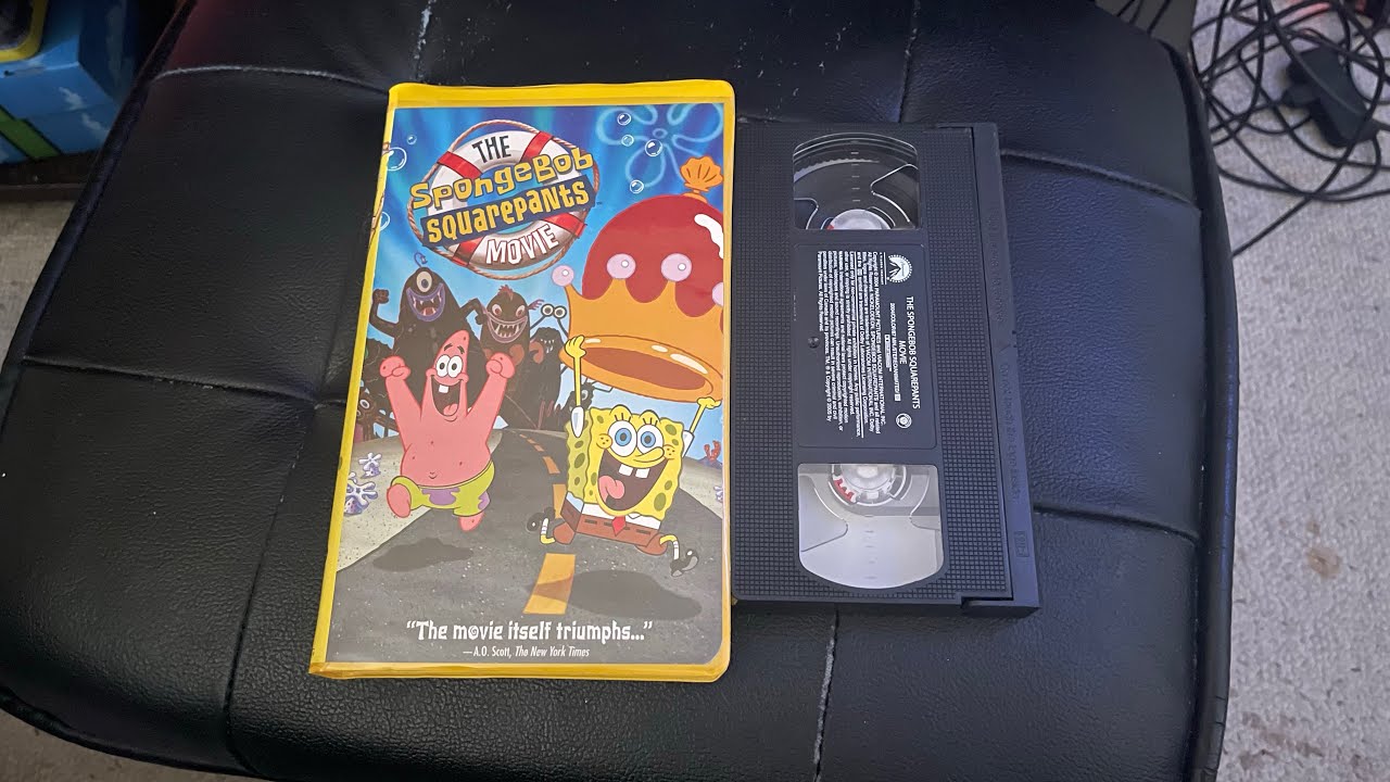 the spongebob squarepants movie vhs