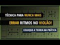 TÉCNICA PARA RITMOS E PARTITURA - APLICANDO A TEORIA NA PRÁTICA DO VIOLÃO