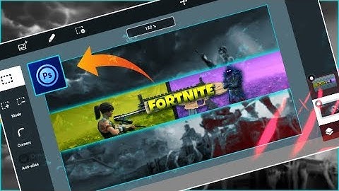 how to make fortnite YouTube banner  - ps touch (Android)