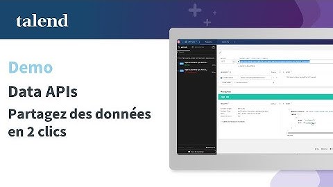 Data APIs - Introduction et démo