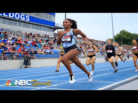 Thumbnail for Ajee Wilson dashes to gold in women's 800 at 2019 USATF Outdoor Championships | NBC Sports