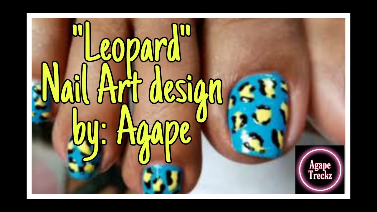 acid leopard nail art tutorial