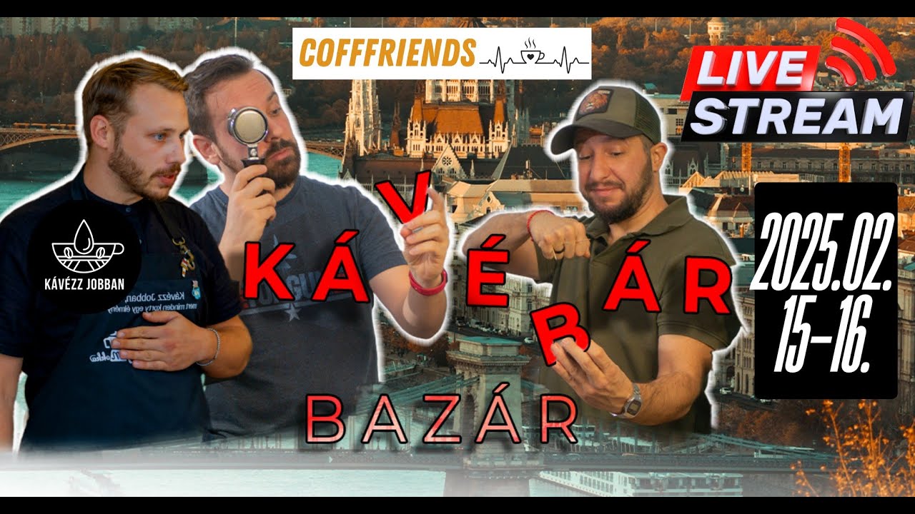 ÉLŐBEN a Kávébár Bazárról!