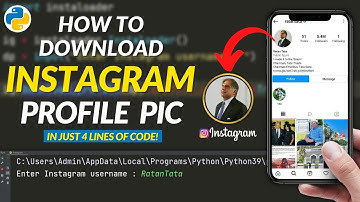 Instagram ProfilePic Downloader using Python | Create Instagram Profile Pic downloader in python