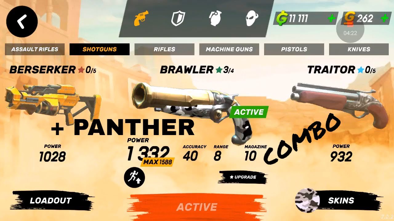 Guns Of Boom : Panther + Brawler Combo