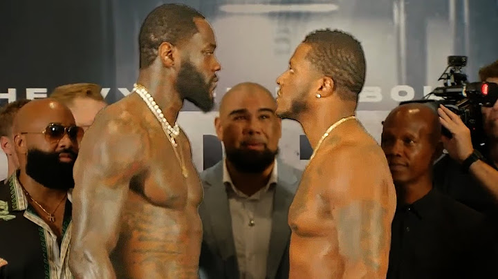 Deontay Wilder vs Tyrrell Herndon - FULL Weigh In & Face Off Video