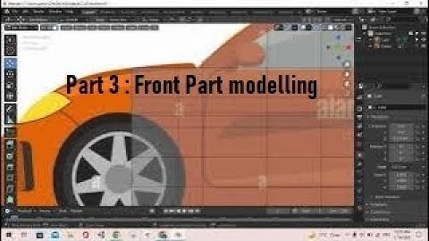 Make a Car in Blender (Part 3) || MODELLING THE FRONT AREA