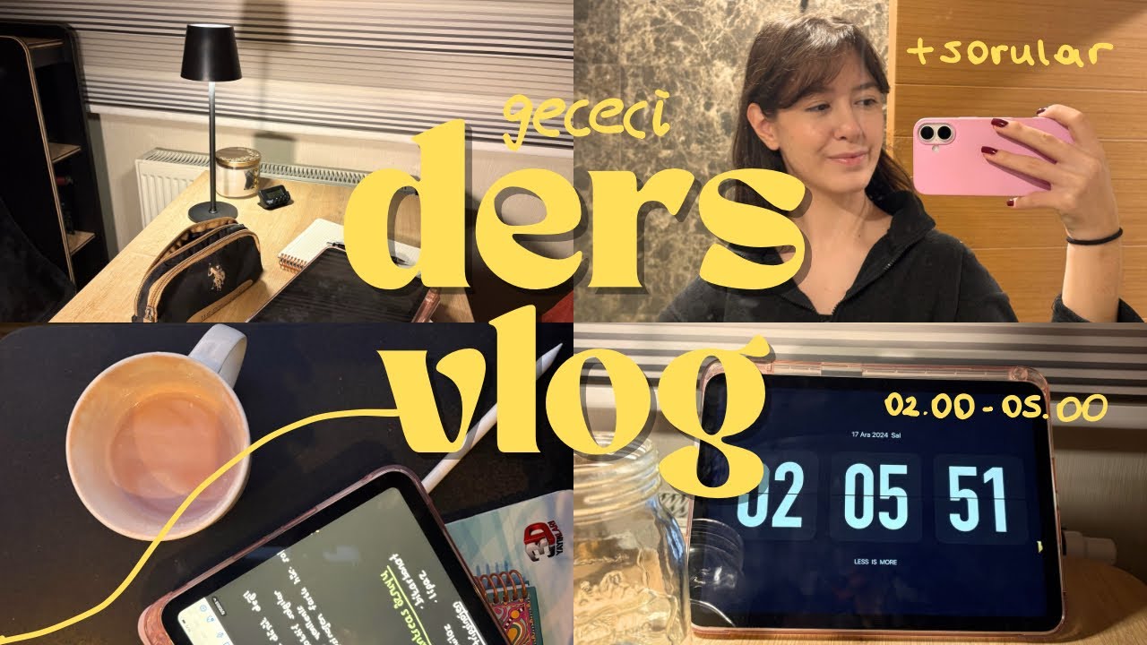 Yks Ders Çalışma Günlüğüm-14 |Gececi vlog #yks25 #derscalismagunlugu