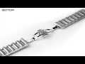 WS042 158mm Stainless Steel Watch Strap In Silver