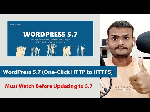 WordPress 5.7 (One-Click HTTP to HTTPS) | How To Update WordPress Safely 🔥