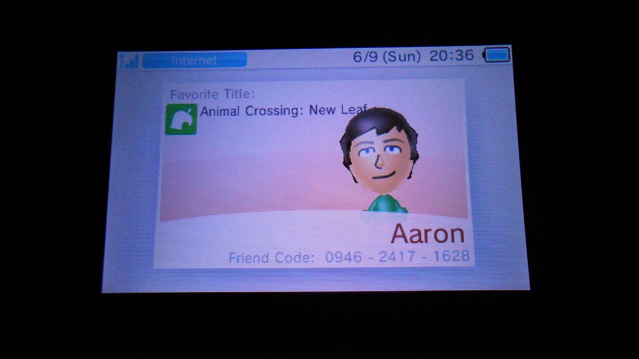 Animal Crossing New Leaf 3DS Friend Code