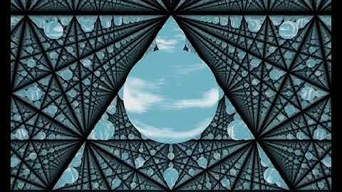 Interior of mirrored rhombic dodecahedron