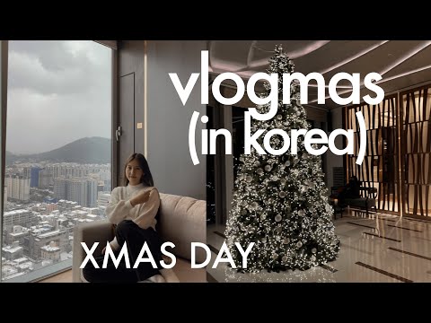 CHRISTMAS DAY VLOG 🎄| new favorite serum, christmas festivities, osulloc jeju museum, airport delay