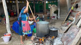 Preparando el nixtamal