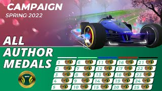 Trackmania Spring 2022 Campaign: ALL AUTHOR MEDALS