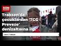 Trabzon'da çocuklardan 'TCG Preveze' denizaltısına ilgi