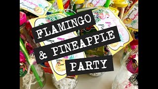 Flamingo and Pineapple Birthday Party