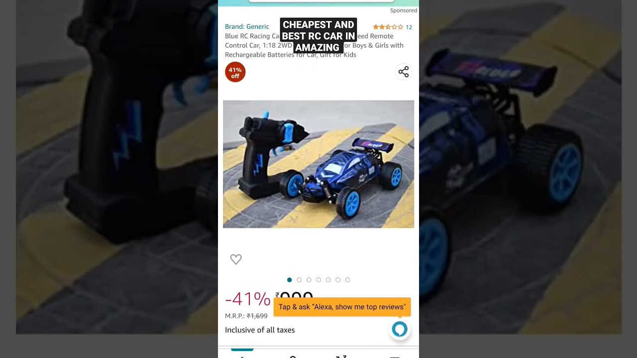  Shorts CHEAPEST AND BEST RC CAR IN AMAZON Carryminati Viral Trending