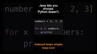 Java Lets You Choose. Python Doesnt.