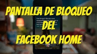 [Lockscreen] Pantalla de bloqueo del Facebook Home screenshot 2