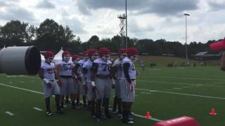 UGA DL, OLB, ILB & DB on day one of fall camp 2016