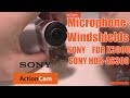 Microphone  Windshields SONY FDR X3000   SONY HDR-AS300  многоразовая  ветрозащита