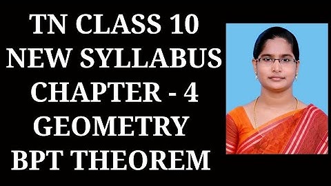10th Maths Ch - 4 Geometry | Basic proportionality theorem (BPT) | Samacheer One plus One channel